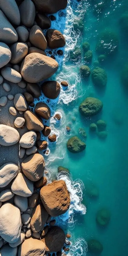 20 Hình bờ đá biển xanh ngọc nhìn mát mắt làm hình nền đẹp cho màn hình lớn hay laptop theo tối giản