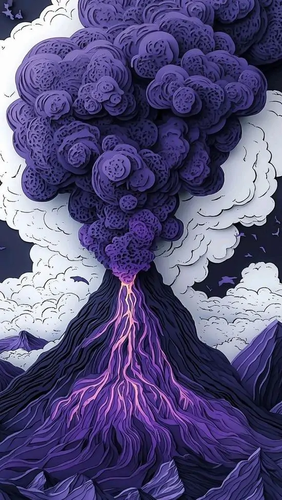 11 Hình nền đẹp cây khói tím bùng nở tối tạo hiệu ứng nổi bật cho máy tính và điện thoại nghệ thuật