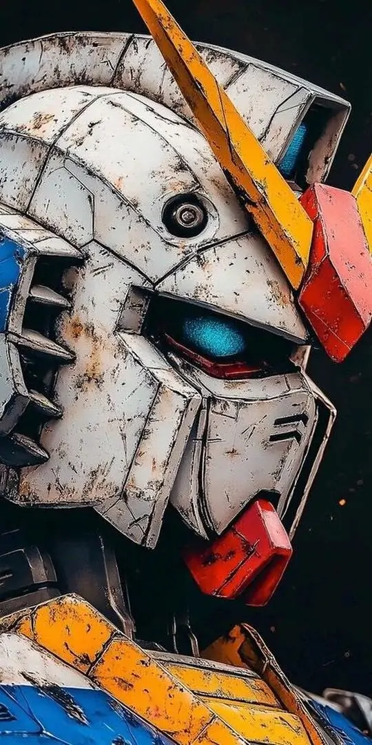 5 Ảnh nền HD đầu robot trắng cam với khối kim loại sắc lạnh nhìn cực ngầu cho desktop hoặc điện thoại android