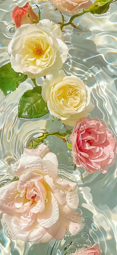 9 Ảnh nền đt Iphone hoa hồng pastel mềm mướt phản chiếu dịu mắt hợp màn hình khóa và laptop theo nữ tính