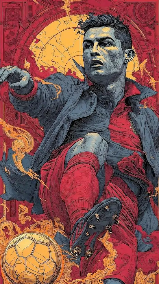 5 Hình nền Ronaldo 3D cho điện thoại lấy cảm hứng từ Real Madrid, kết hợp màu sắc chủ đạo hài hòa và dáng đứng đầy khí chất