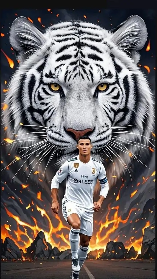 8 Ảnh nền Ronaldo 3D cho pc có phối màu tối sáng hợp lý, tôn số áo và bầu không khí cuốn trên giao diện hằng ngày