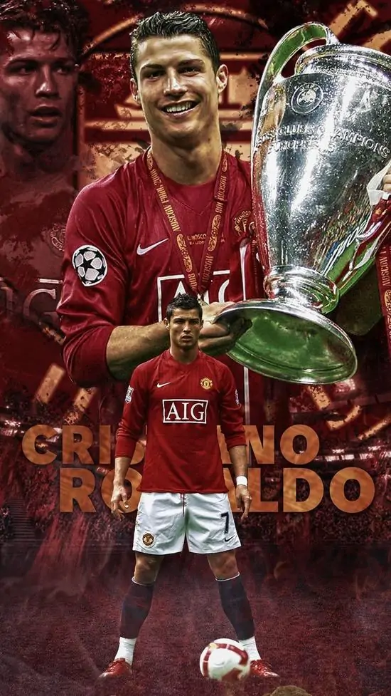 9 Ảnh Ronaldo không gian ba chiều dành cho android nhấn vào khoảnh khắc ăn mừng cùng hiệu ứng nổi khỏi màn hình, nhìn rất có lực