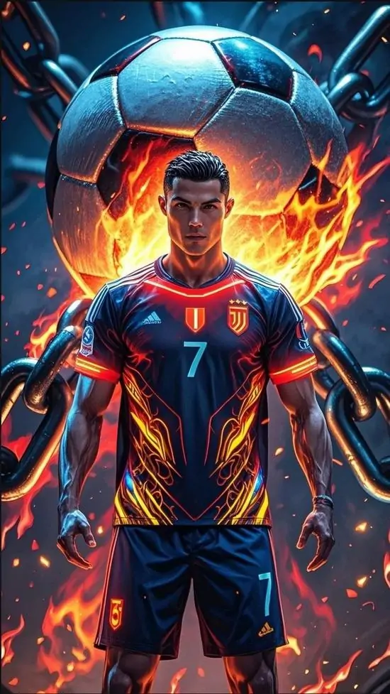2 Hình nền ảnh Ronaldo đẹp 3d cho iphone phù hợp người mê hình nền bóng đá, vừa sắc nét vừa giữ cảm giác mạnh mẽ dài lâu