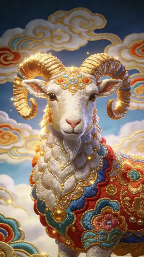 27 Hình nền con dê hợp người tuổi Mùi với sắc xanh dịu, thần thái hiền hòa và vượng khí an yên