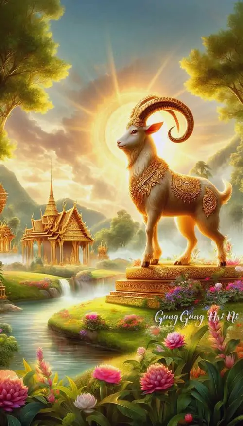 36 Hình nền tuổi Mùi lấy cảm hứng thiên nhiên, tôn nét dê hiền lành và cảm giác thư thái bền lâu