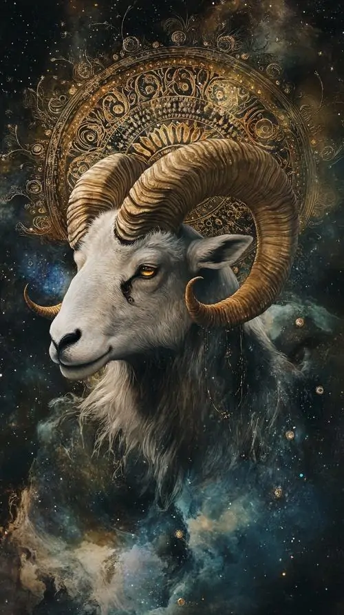 12 Hình nền con dê tả chân chân dung dê nâu giữa nền sao bụi làm bật dáng đứng vững và ý nghĩa hộ mệnh