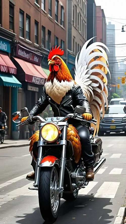 21 Ảnh nền gà trống với mào đỏ nổi bật và cựa gà sắc nhấn vẻ dũng mãnh giúp hút may mắn cho màn hình cá nhân