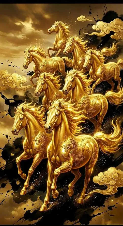 17 Nền điện thoại mã đáo thành công tung bụi giữa nền vàng đậm gợi khí thế làm ăn lên tay và tiền tài sinh sôi