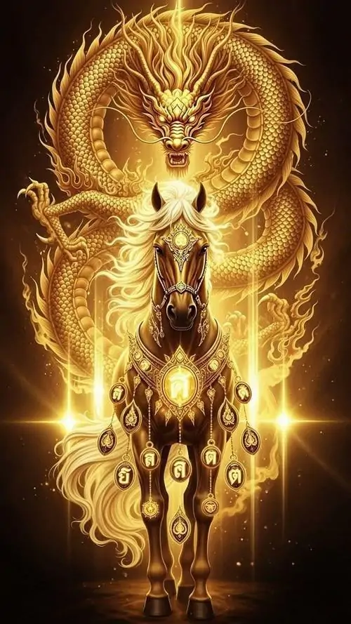 33 Ảnh nền bát mã chạy đồng hướng trên nền sáng mạnh tạo ấn tượng thăng tiến đều đặn và hút may mắn trong công việc