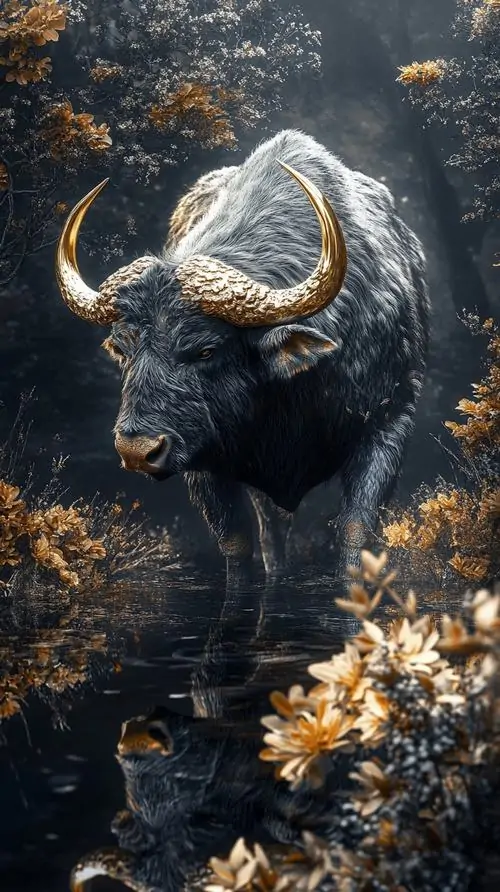 10 Ảnh wallpaper con trâu bên hàng tre xanh mang thần thái hiền mà uy tạo cảm giác yên tâm và thu hút điều tốt lành