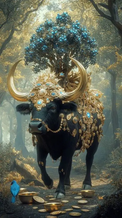 14 Ảnh bìa trâu bên lũy tre và ruộng lúa gợi cảm giác an cư giúp tâm thế ổn định hơn và đón điều lành mỗi ngày