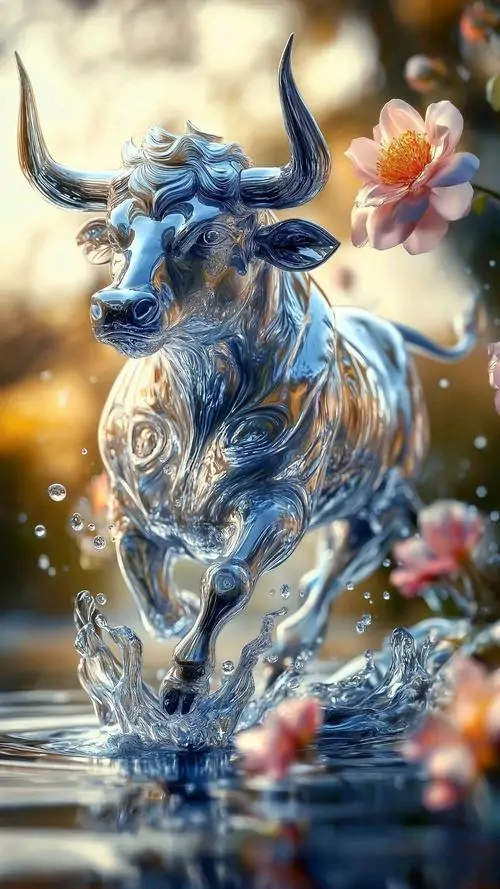 29 Ảnh nền đt wallpaper trâu hợp tuổi Sửu đặt giữa nền sáng tối cân bằng giúp màn hình gọn mắt và tăng cảm giác thuận lợi