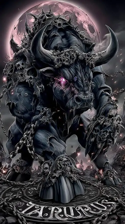 3 Ảnh wallpaper cặp sừng cánh cung nổi bật trên nền tối tạo cảm giác được chở che và hút thêm năng lượng tích cực