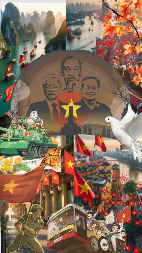 10 Sắc đỏ chủ đạo bao trùm toàn bộ không gian thiết kế kết hợp cùng biểu tượng cành tùng đơn tạo nên một mẫu ảnh nền lực lượng vũ trang vô cùng ấn tượng phù hợp với những người đang công tác trong ngành an ninh.