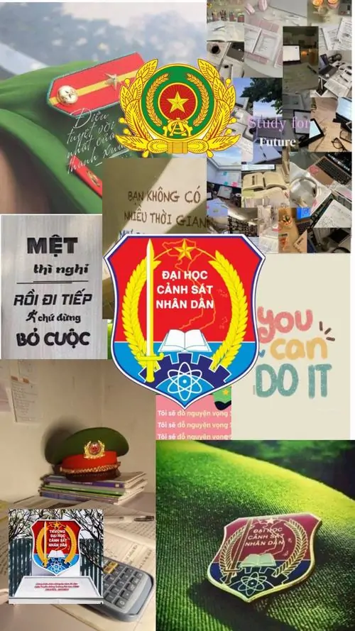 9 File ảnh độ phân giải cao ghi lại chân dung chiến sĩ cảnh sát với ánh mắt kiên định đứng trước nền lá cờ sao vàng năm cánh tung bay đầy kiêu hùng và trang trọng trên màn hình điện thoại vô cùng sắc nét.