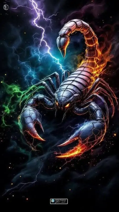 47 Ảnh nền HD Thiên Yết phối bọ cạp vàng cùng cổng đá cổ tạo không khí linh thiêng và cá tính mạnh cho người thích hình nền đẹp