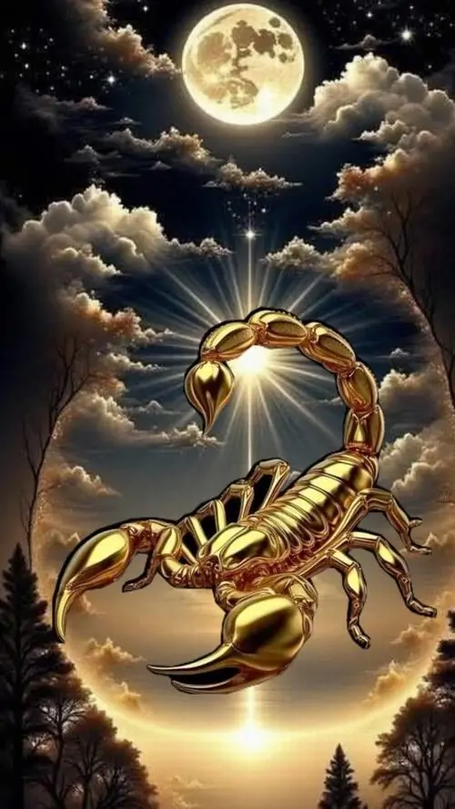 51 Ảnh nền Thiên Yết lồng hình cổng sao và biểu tượng hoàng đạo giữa biển mây tím than gợi cảm giác mê hoặc rất điện ảnh