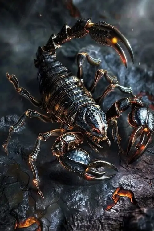 60 Ảnh nền đt Iphone Thiên Hạt với con bọ cạp băng giá giữa nền cực quang xanh cho cảm giác u tịch nhưng vẫn sáng mắt