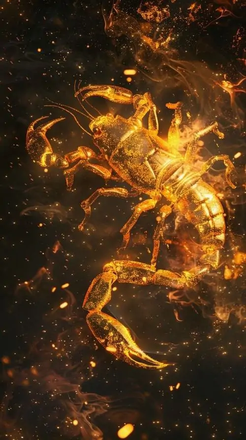 35 Hình nền điện thoại Scorpio ghép biểu tượng hoàng đạo cùng hoa đêm và sao Diêm Vương tạo cảm giác chuyển hóa từ bên trong