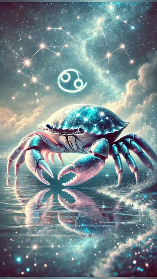 14 Hình nền đẹp The Crab hiện lên giữa dải ngân hà xanh tím với ánh trăng bạc ôm trọn khung cảnh rất mềm mại