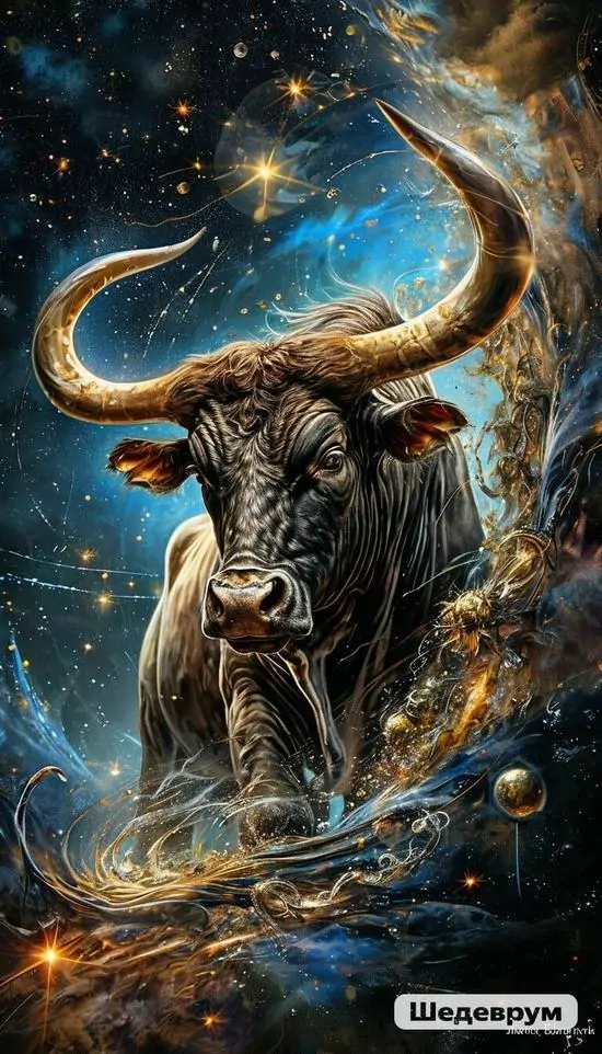 8 Ảnh wallpaper The Bull lao qua sóng sáng giữa trời sao tạo vẻ bền bỉ hợp người thích năng lượng Bạch Dương