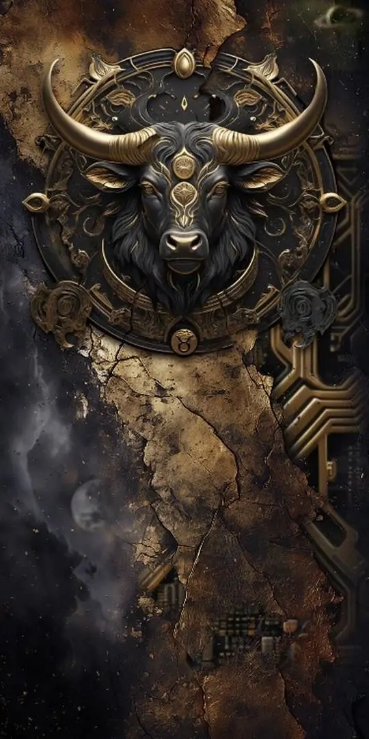 21 Hình nền ngang Kim Ngưu với biểu tượng sừng ghép từ lá non, hợp người mê thiên nhiên và thích cảm giác thực tế