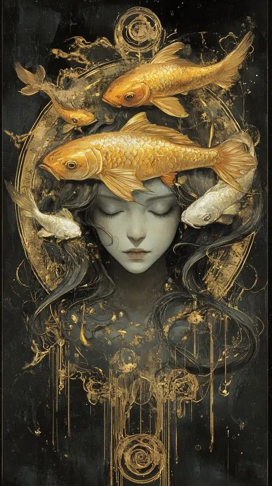 16 Hình nền đẹp nam với khuôn mặt tối đội vương miện cá vàng, sắc nâu đen dày lớp đem lại vẻ lạnh và cuốn hút