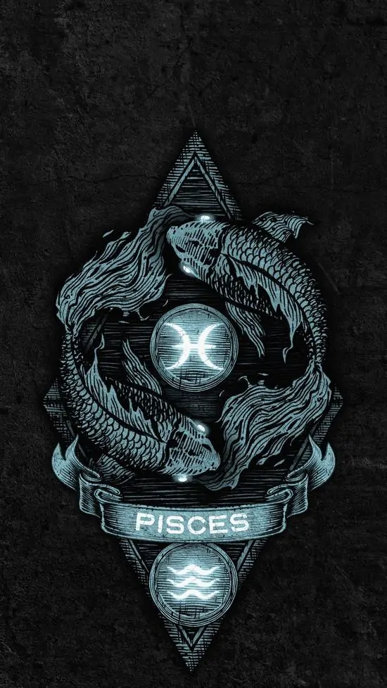 28 Hình nền điện thoại Pisces theo chất 3D, cá phát sáng lướt qua hạt sáng lấp lánh và biển sâu mang chiều sâu không gian