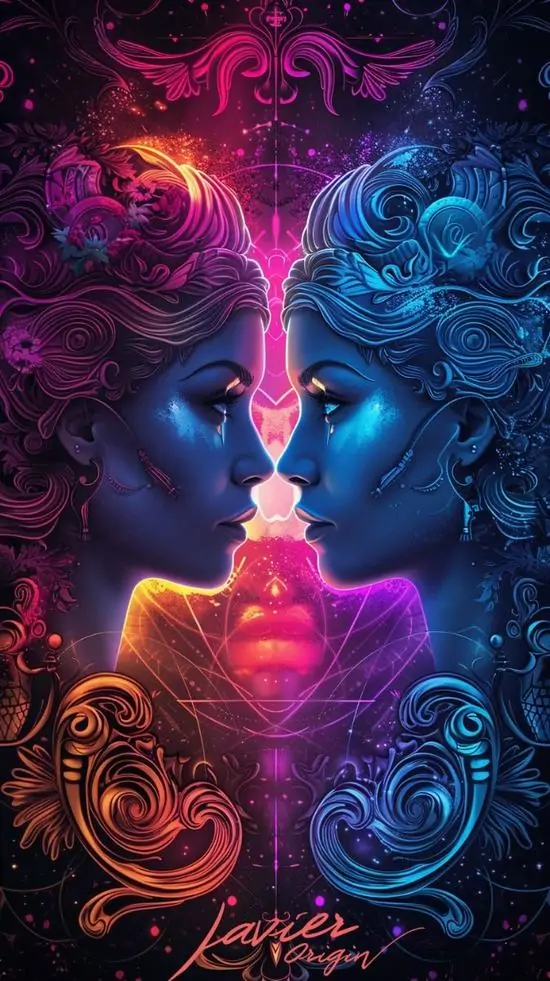 15 Hình nền 4K The Twins nổi bật bởi đối xứng và trẻ trung phù hợp người thích ảnh hoàng đạo vừa sáng vừa có điểm nhấn