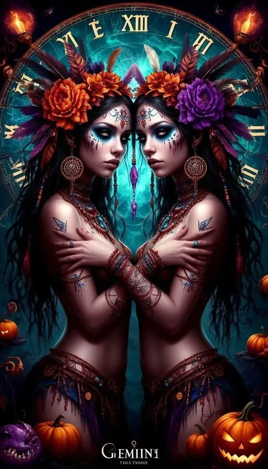 25 Ảnh nền Song Tử kết hợp Gemini trong tạo hình song sinh hiện đại giúp khung hình vừa nổi bật vừa giữ cảm giác hài hòa