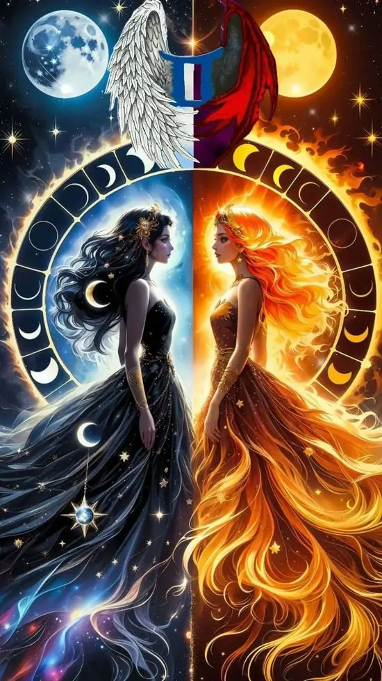 9 Hình nền 4K Song Sinh đặt trí tuệ trong tạo hình nữ thần đôi giúp tổng thể sang mắt và phù hợp người mê hình zodiac