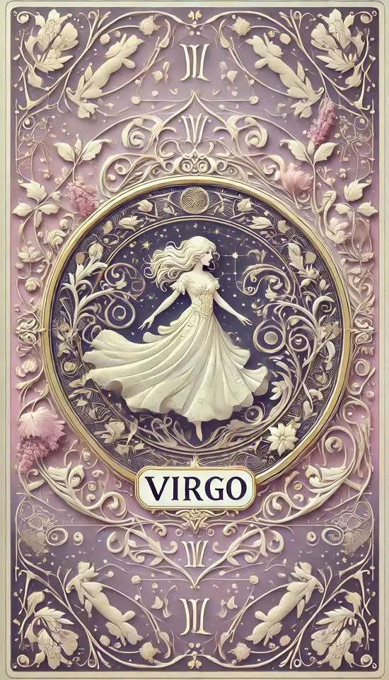 2 Ảnh nền Xử Nữ phong cách tối giản trên nền xám lạnh gợi vẻ gọn gàng hợp nam thích bố cục sạch và yên ổn