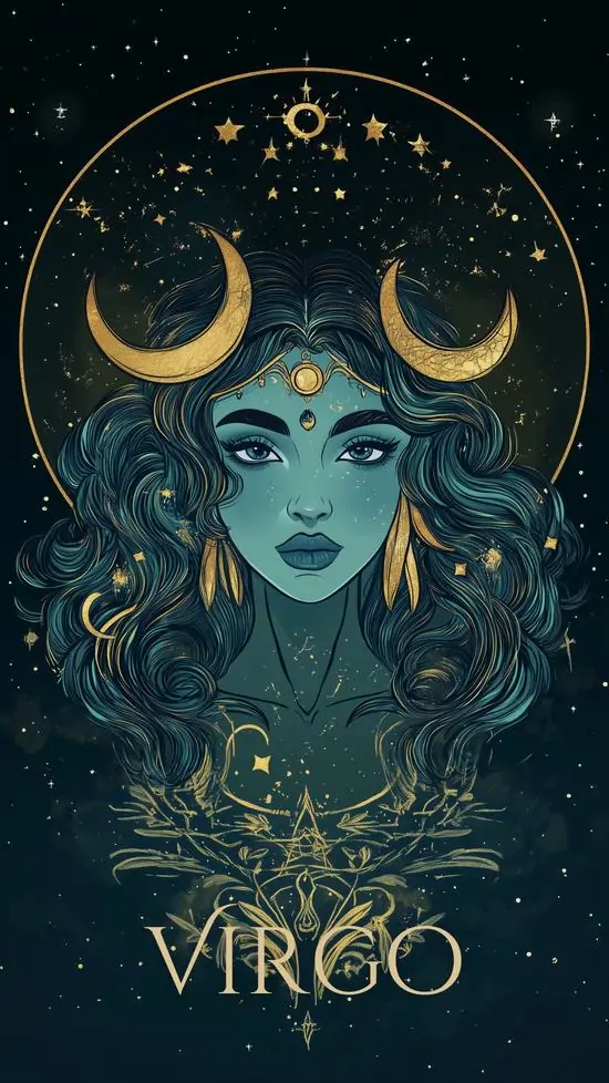 21 Hình nền 4K Xữ Nữ cute trên nền bản đồ sao mang cảm giác ổn định và sạch sẽ rất hợp làm hình nền điện thoại