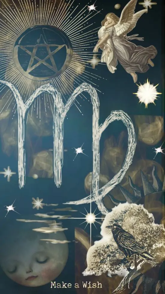 31 Ảnh nền HD Thất Nữ ngầu kết hợp chòm sao Virgo cùng nền đêm sâu cho giao diện trông cá tính mà vẫn thanh tao