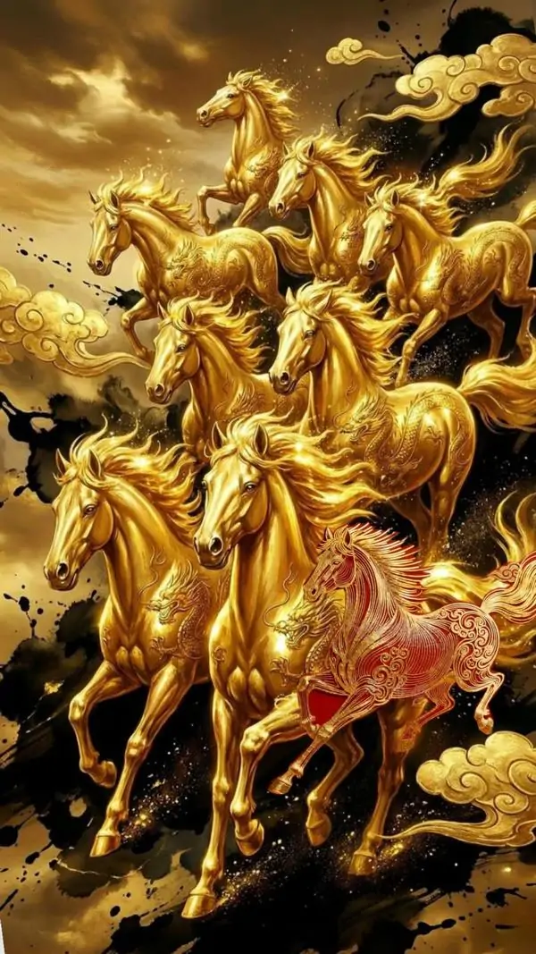 13 Hình nền bát mã với sắc ngựa trắng thuần khiết bay nhảy giữa núi non hùng vĩ đại diện cho sự thăng tiến thanh sạch.