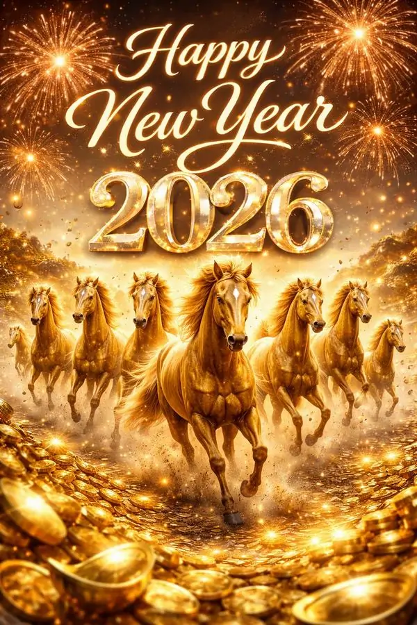 11 Hình nền bát mã với bình minh rực sáng, hợp người kinh doanh muốn khai vận hanh thông