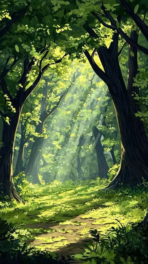 16 Hình nền phong thủy Đại Lâm Mộc với sắc xanh rừng già giúp tăng sinh khí mỗi ngày