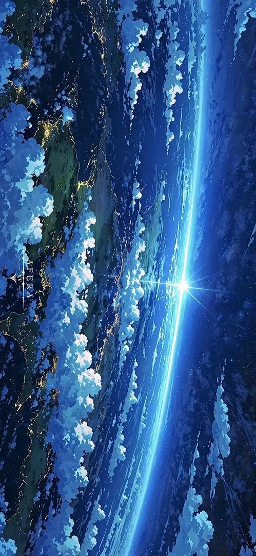 12 Hình đường chân trời xanh ngoài không gian làm ảnh nền PC thêm siêu nét và hiển thị tốt trên màn hình lớn