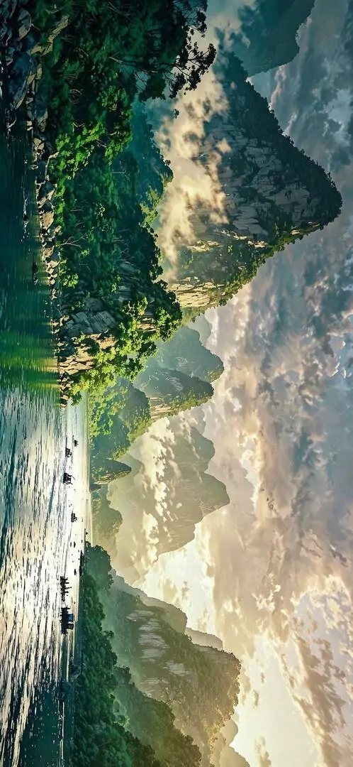 21 Hình núi non xanh sáng mở ra ảnh nền phong cảnh nhẹ nhàng cho màn hình máy tính cần màu sắc chân thực