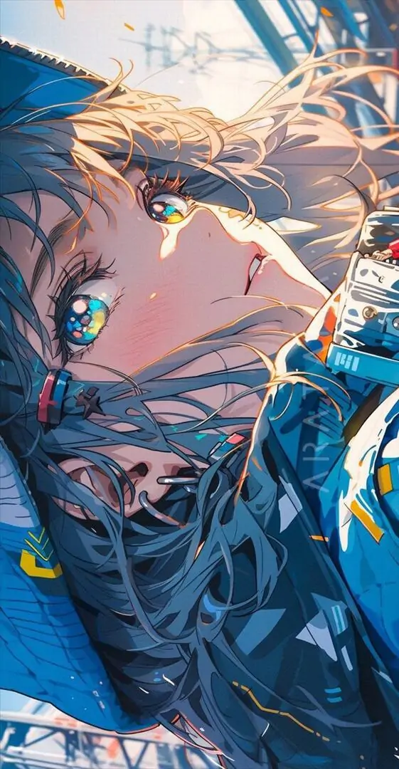 20 Ảnh nền pc iphone phong cách anime cận mặt nữ sinh mắt biếc, độ chi tiết cao giúp sợi tóc hiện mềm