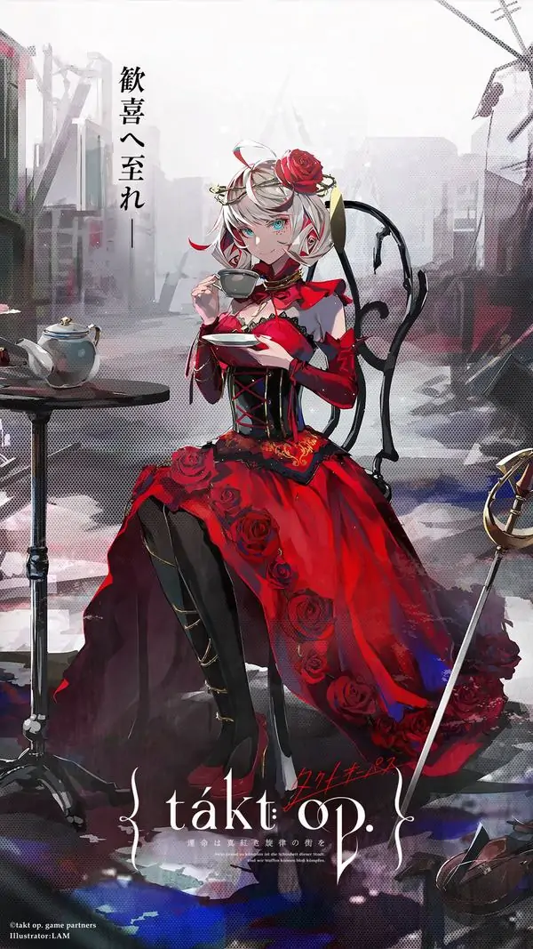 13 Ảnh nền nhân vật nữ anime với trang phục đỏ đen bên xe đạp, hợp moblie chuộng vẻ lạnh và sắc sảo