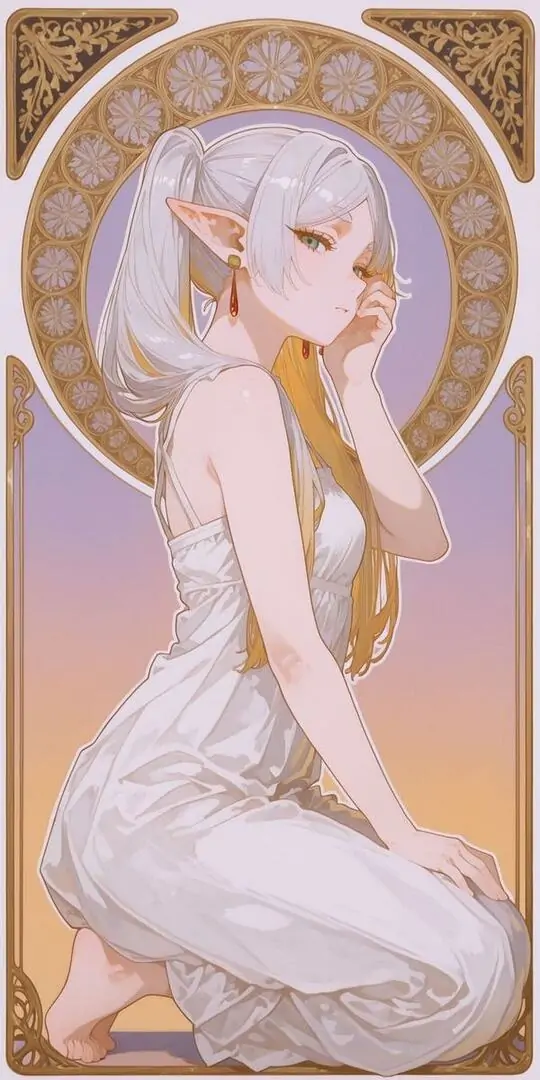 39 Cô gái tóc đỏ ngồi thấp giữa đốm cam, thần khí chiến mạnh khiến người xem nghĩ tới Mikasa Ackerman