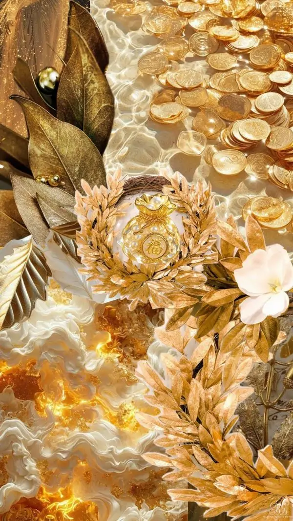 15 Ảnh bìa dùng tương sinh làm điểm nhấn, khiến tổng thể hài hòa hơn và gợi niềm tin về may mắn tài chính