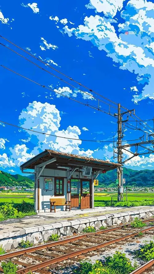 8 Ảnh nền đt iphone có ga tàu vắng đi cùng không khí an yên rất hợp người thích mở máy lên là thấy lòng chậm lại