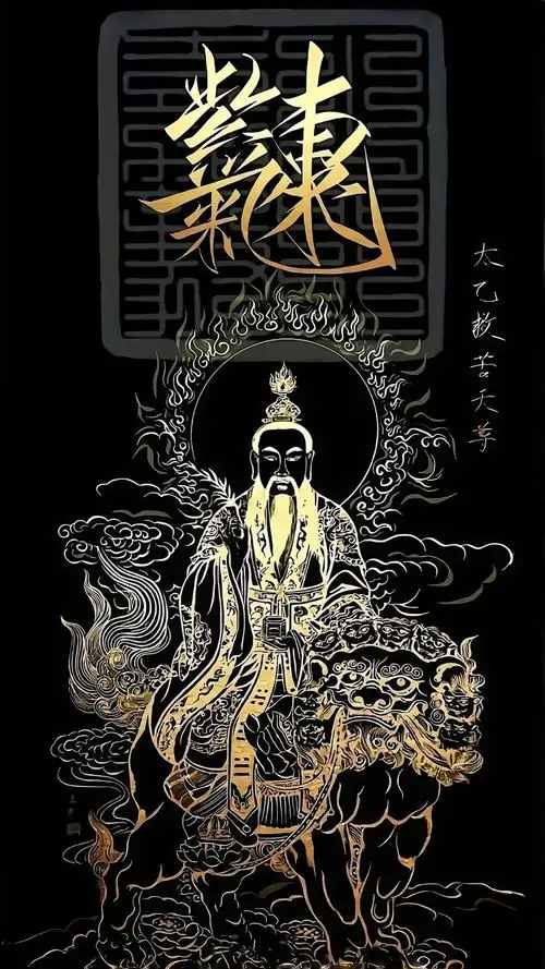 16 Ảnh nền HD thư pháp chữ Lộc trên nền đen huyền bí giúp tập trung năng lượng vượng khí vào không gian số.