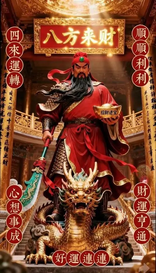 1 Hình nền điện thoại Quan Công oai nghiêm giúp trấn trạch trừ tà mang lại sự bình an và vượng khí cho gia chủ.