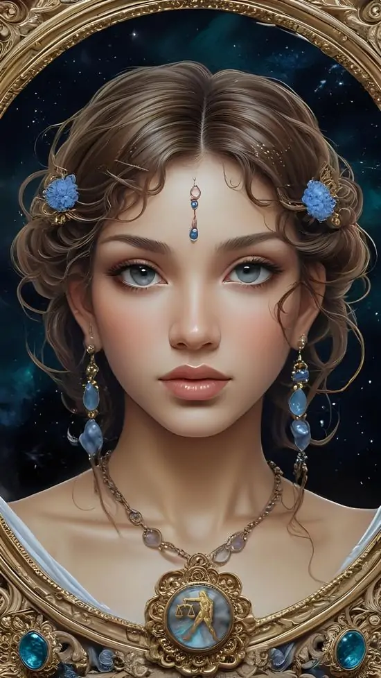 36 Ảnh nền HD Libra với hoa hồng phấn bao quanh biểu tượng, cân bằng giữa nét lãng mạn và thẩm mỹ hiện đại