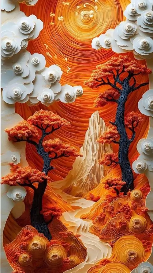 13 Hình nền đẹp hẻm núi đỏ cháy cùng xoáy mây và hồ lửa, độ tương phản làm cảnh nổi khối siêu đẹp và đầy kịch tính