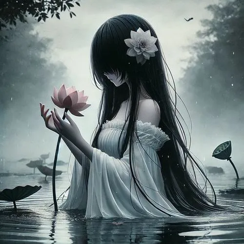 29 Nhân vật nữ anime trong phong cách gothic mang khuyên môi nhỏ và đôi mắt sắc lạnh đầy chất riêng